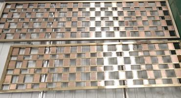 鈦金紅古銅雙色不銹鋼屏風(fēng)